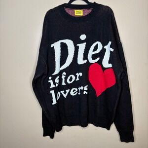 Diet Starts Monday Lovers Oversize Cotton Crewneck Sweater XL